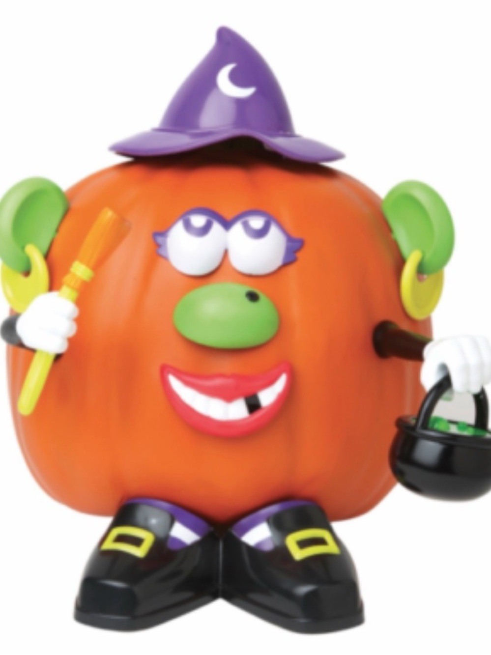 Halloween Pumpkin Mr. Potato Head push-ins witch and vampire